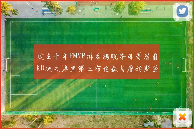 过去十年FMVP排名揭晓字母哥居首KD次之库里第三布伦森与詹姆斯紧随其后
